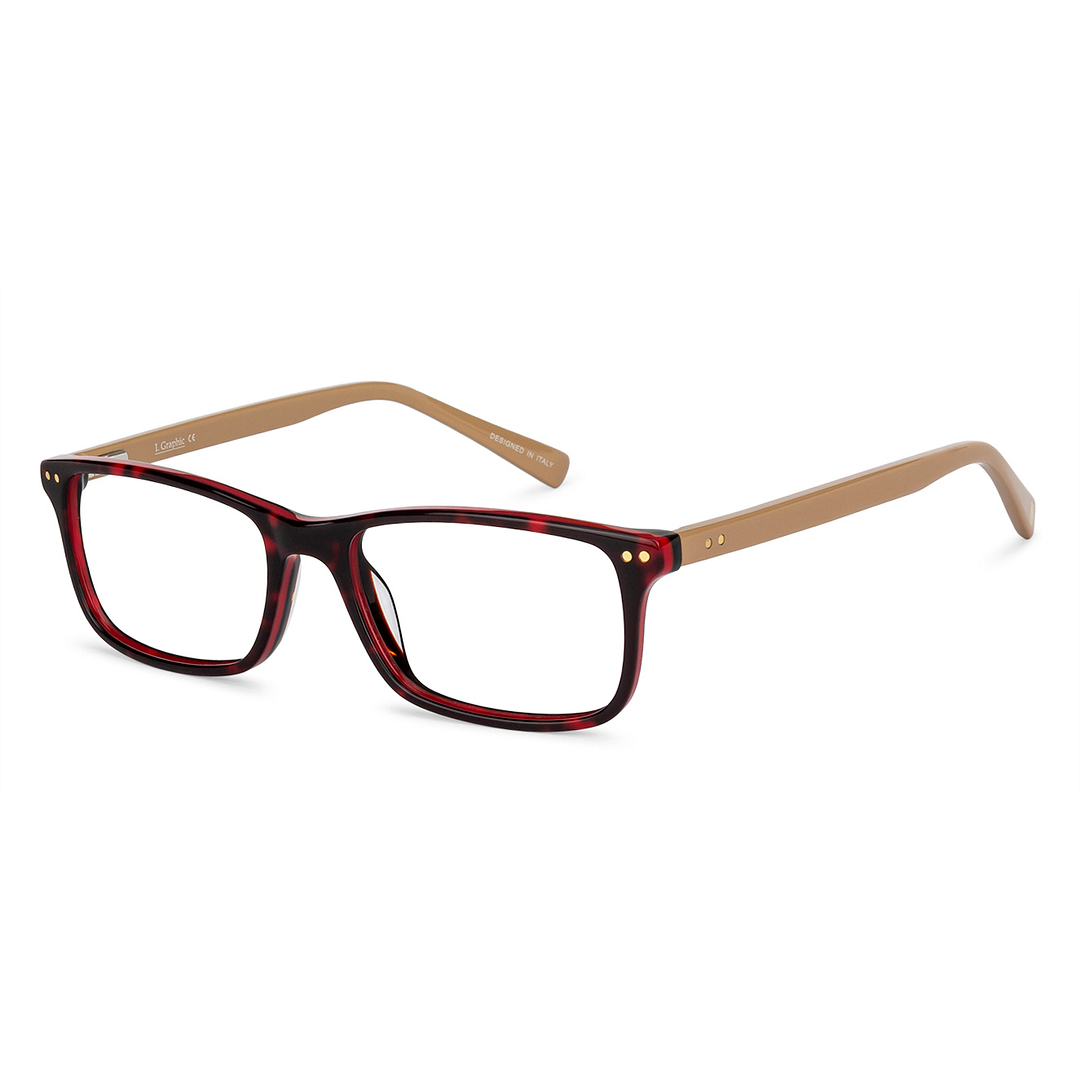 Vincent Chase Online Red Full Rim Rectangle left side
